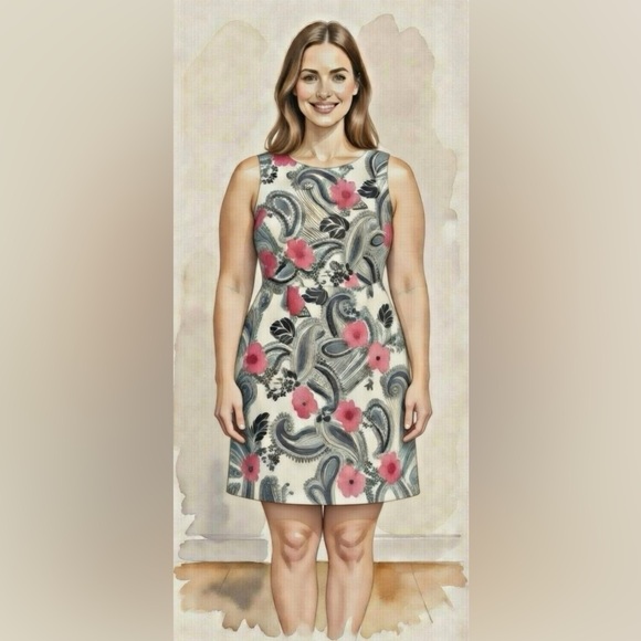 NWOT Floral sheath dress - Picture 8 of 8